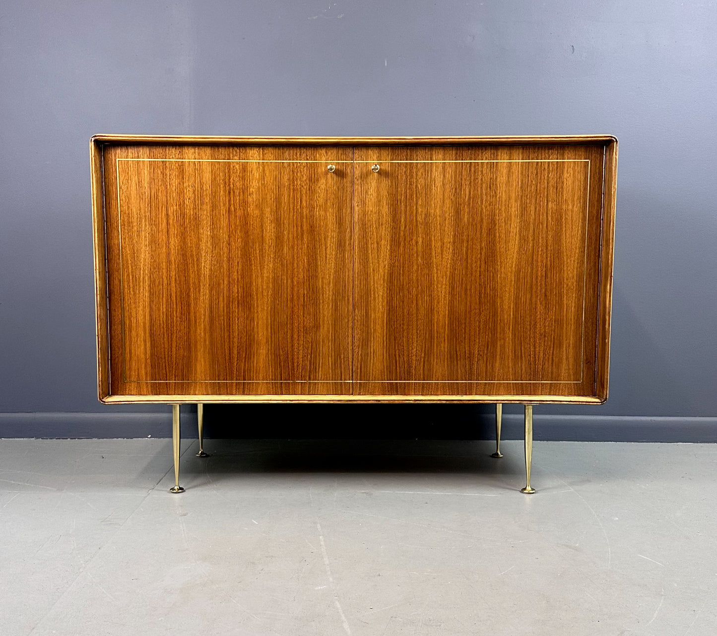 Mid Century Petite Server, Teak & Butternut by Erno Fabry