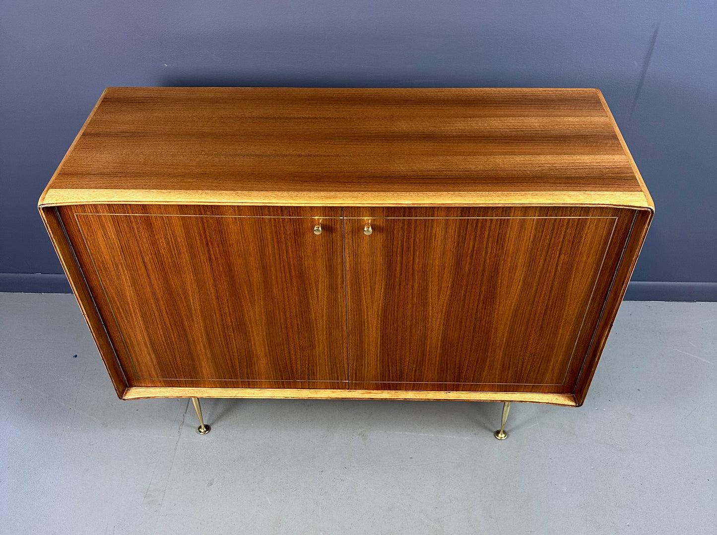 Mid Century Petite Server, Teak & Butternut by Erno Fabry
