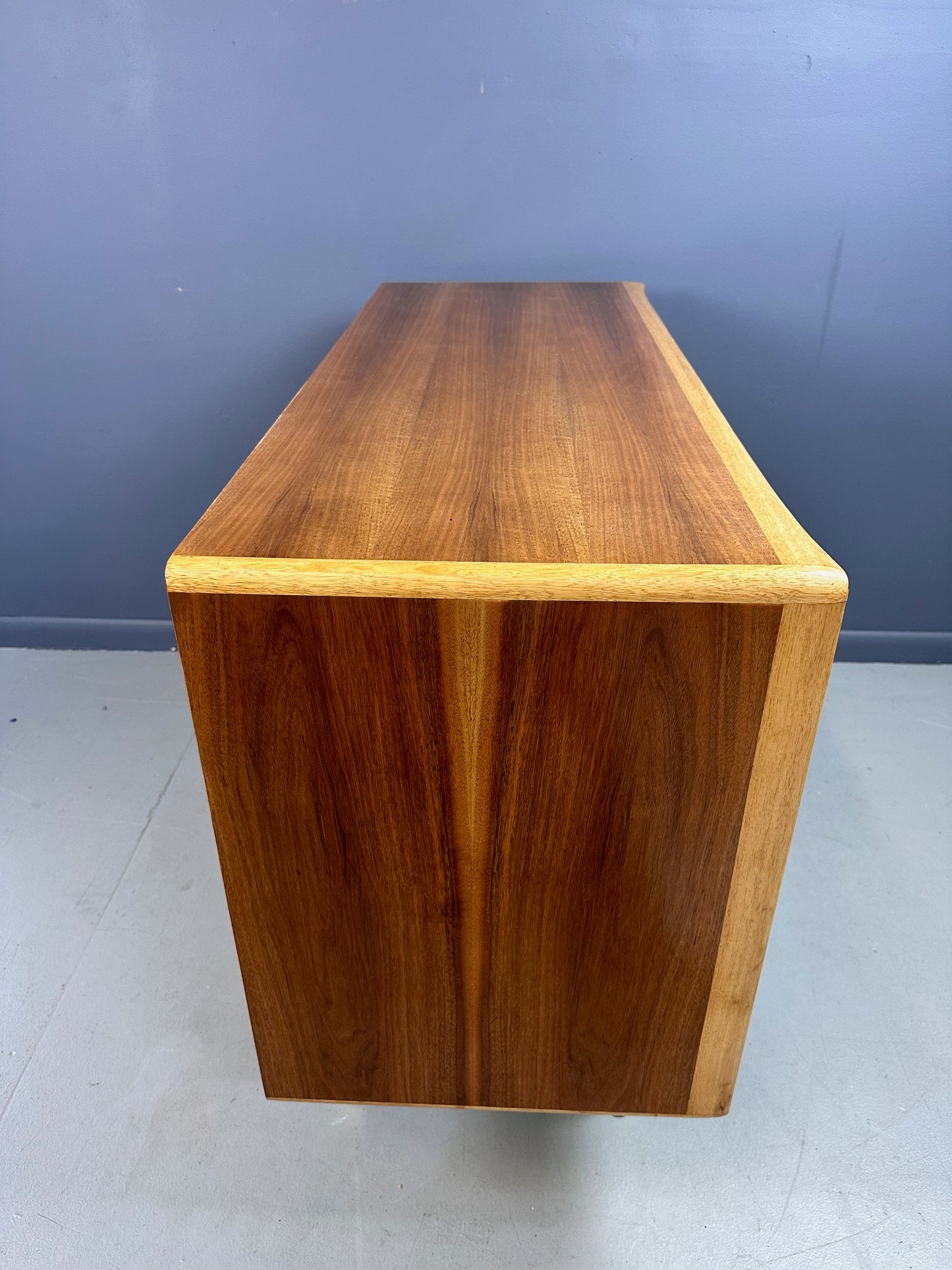 Mid Century Petite Server, Teak & Butternut by Erno Fabry