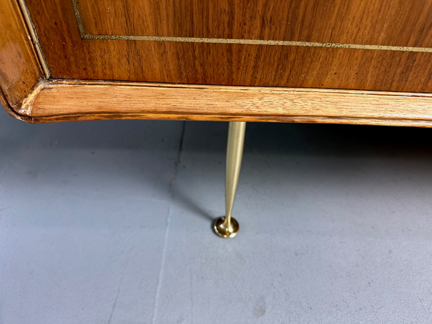 Mid Century Petite Server, Teak & Butternut by Erno Fabry