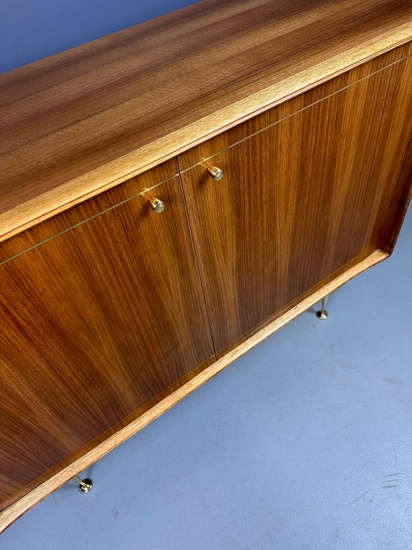 Mid Century Petite Server, Teak & Butternut by Erno Fabry