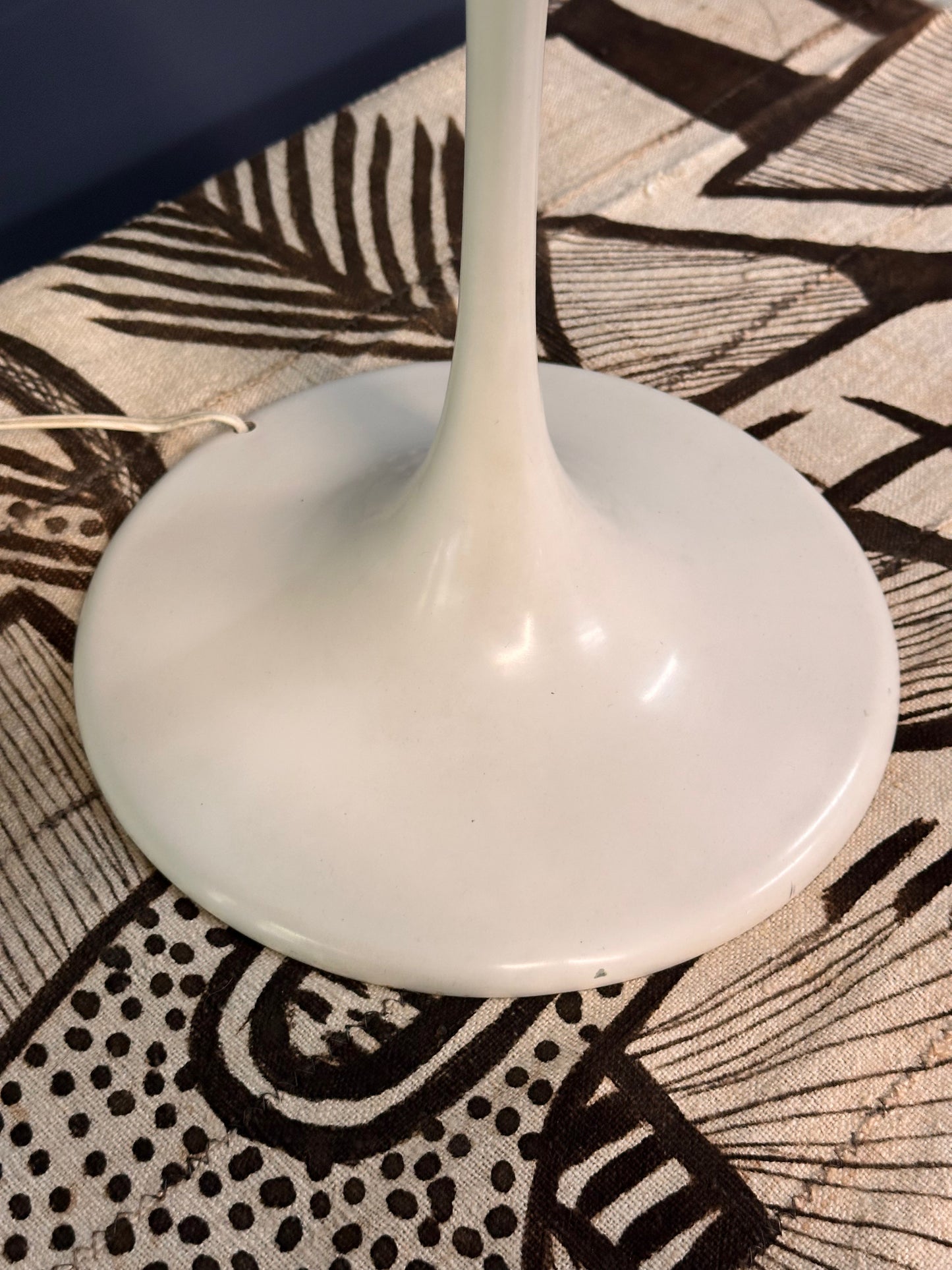 SOLD – Max Bill 9 White Opaline Globe Table Lamp Mid Century