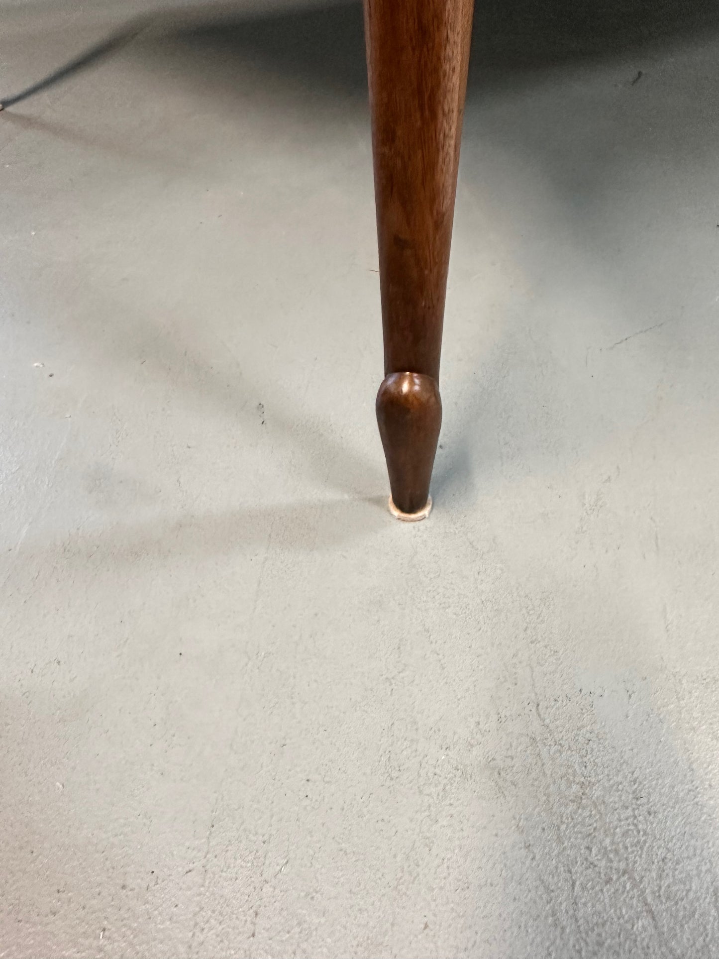 SOLD – 1960s Mastercraft Attributed Walnut Dining Table with Burl Accents and Trim