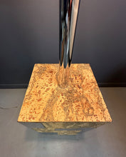 Load image into Gallery viewer, Cork and Stainless Steel Floor Lamp in the Style of Paul Evans