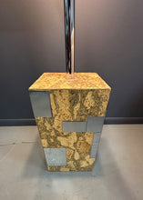 Load image into Gallery viewer, Cork and Stainless Steel Floor Lamp in the Style of Paul Evans