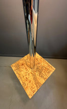 Load image into Gallery viewer, Cork and Stainless Steel Floor Lamp in the Style of Paul Evans