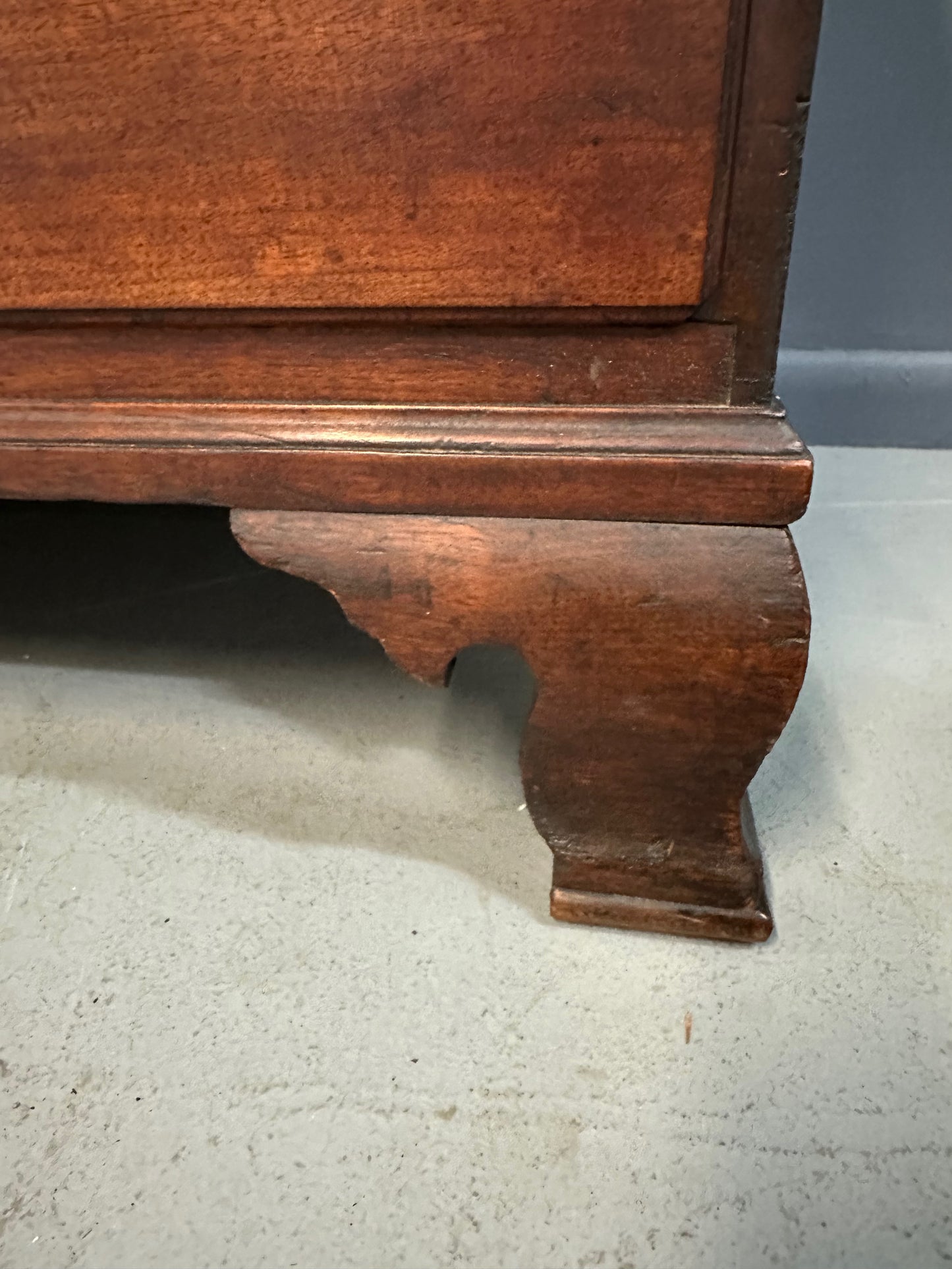 SOLD – 18th Century Chippendale Walnut Blanket Chest With Two Drawers and Till