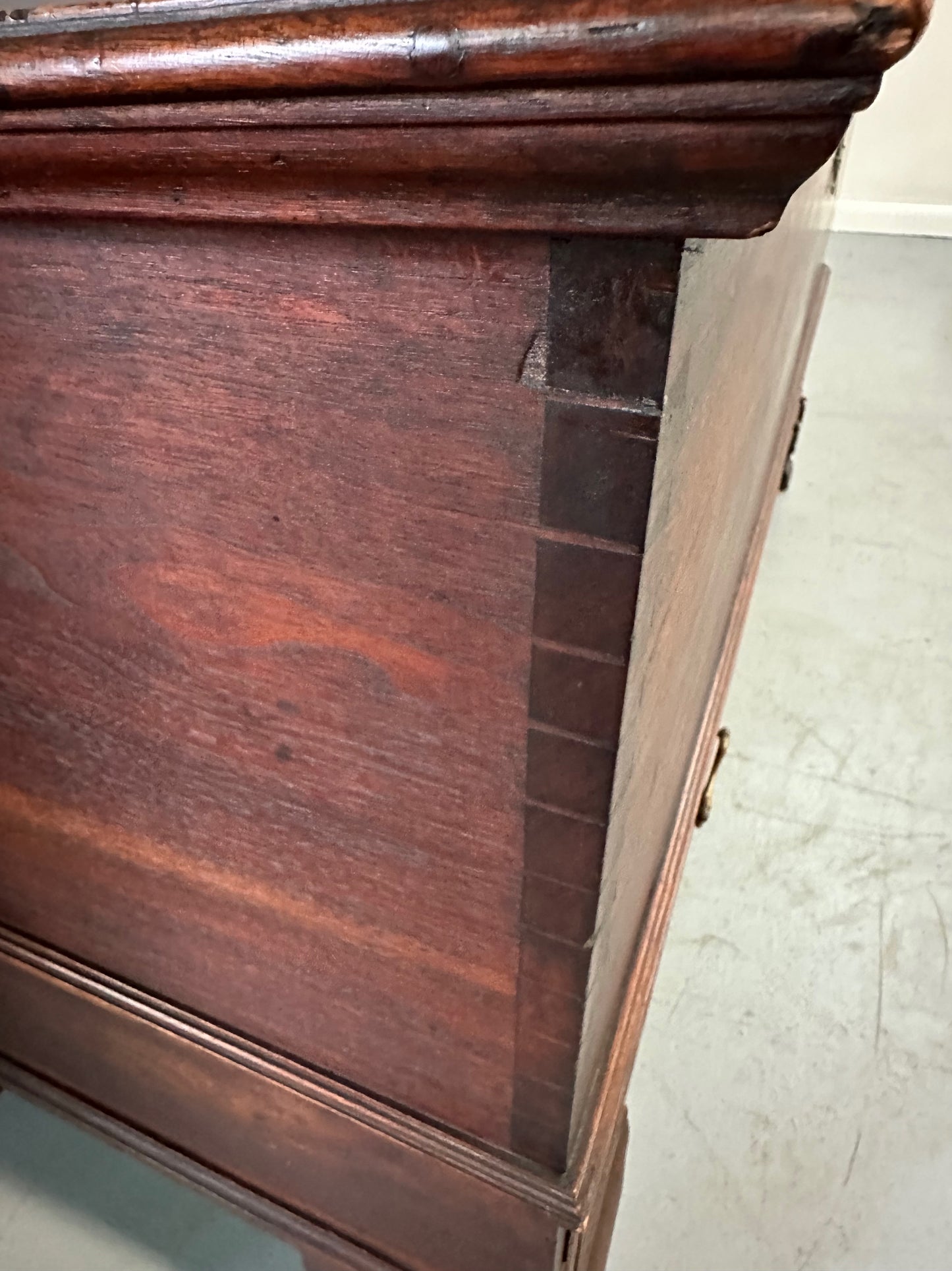 SOLD – 18th Century Chippendale Walnut Blanket Chest With Two Drawers and Till