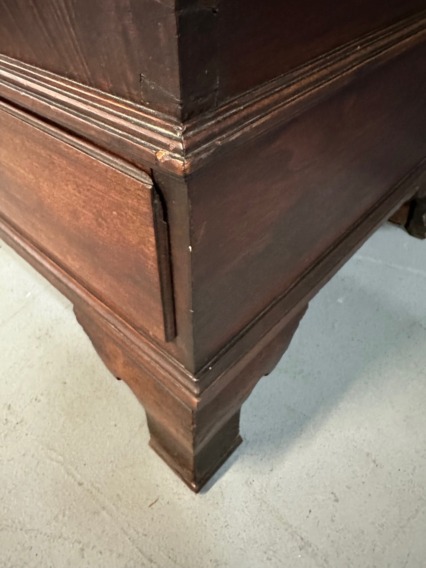 SOLD – 18th Century Chippendale Walnut Blanket Chest With Two Drawers and Till