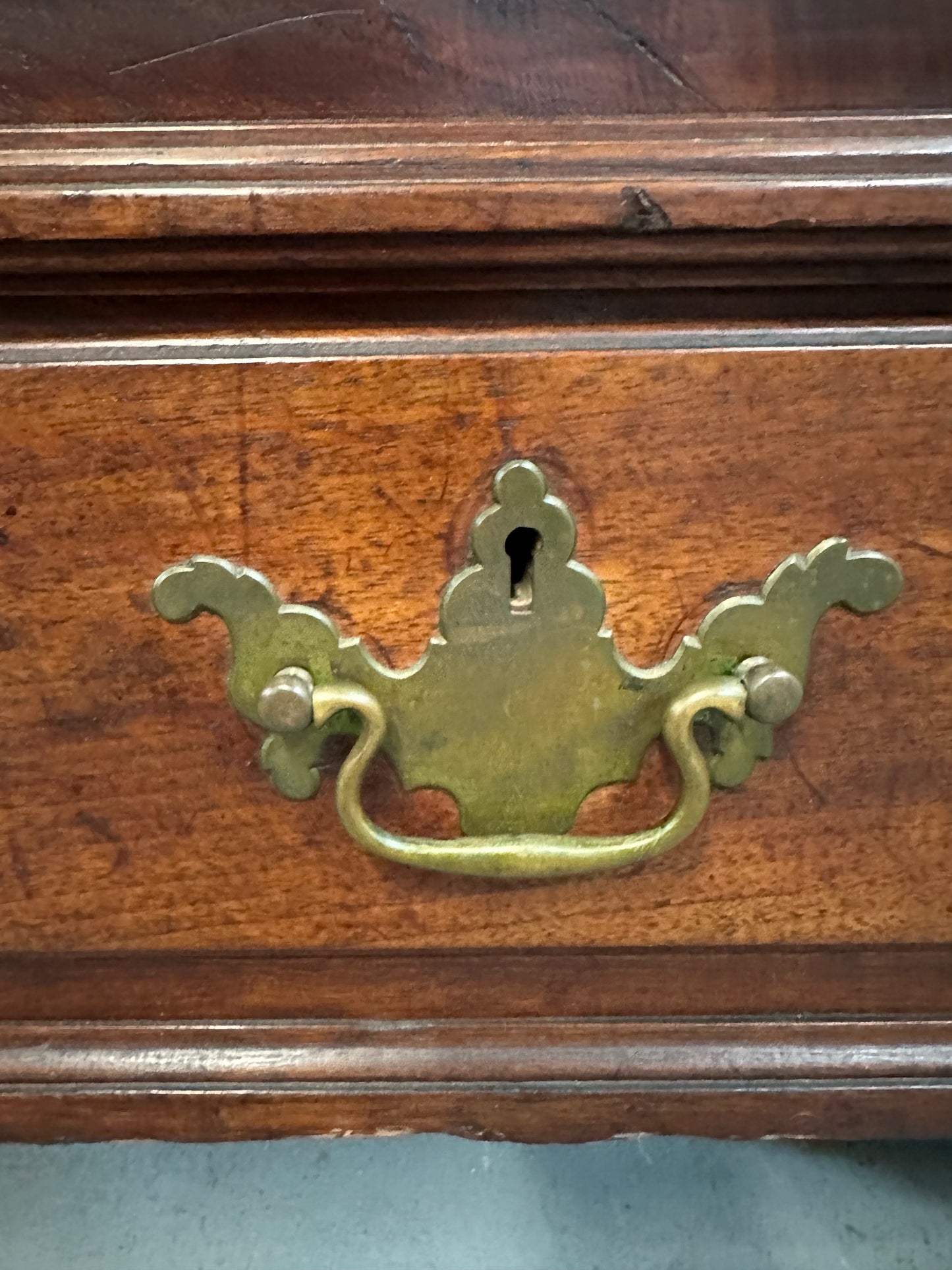 SOLD – 18th Century Chippendale Walnut Blanket Chest With Two Drawers and Till
