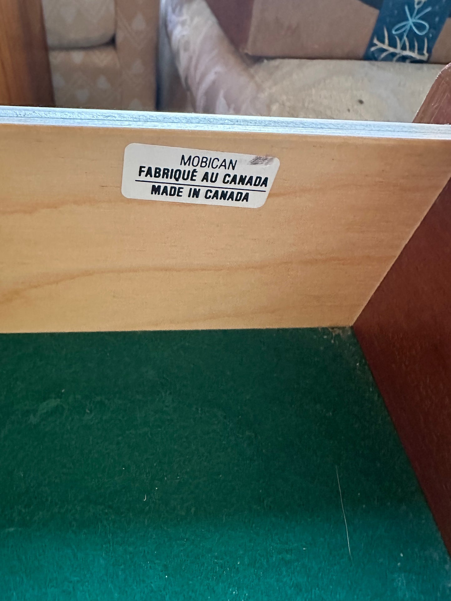 SOLD – Pair of Mobican Teak Midcentury Three Drawer Nightstands