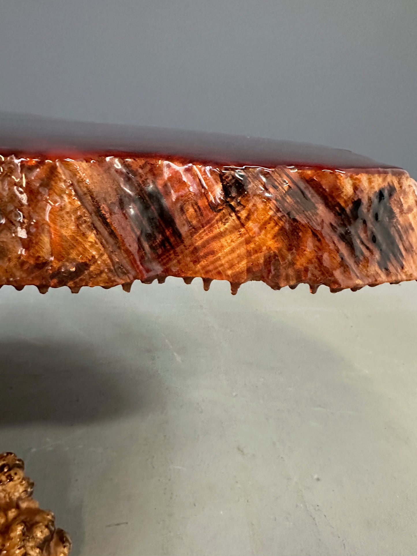 SOLD – 1960-70's Vintage California Redwood Burl Table Mid Century