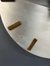 Load image into Gallery viewer, Minimalist Mid Century Wall Clock in Brass and Aluminum