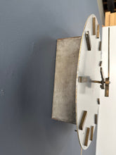 Load image into Gallery viewer, Minimalist Mid Century Wall Clock in Brass and Aluminum