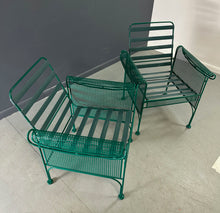 Load image into Gallery viewer, Pair of Metal Lounge Chairs By Woodard in the Style of Josef Hoffman