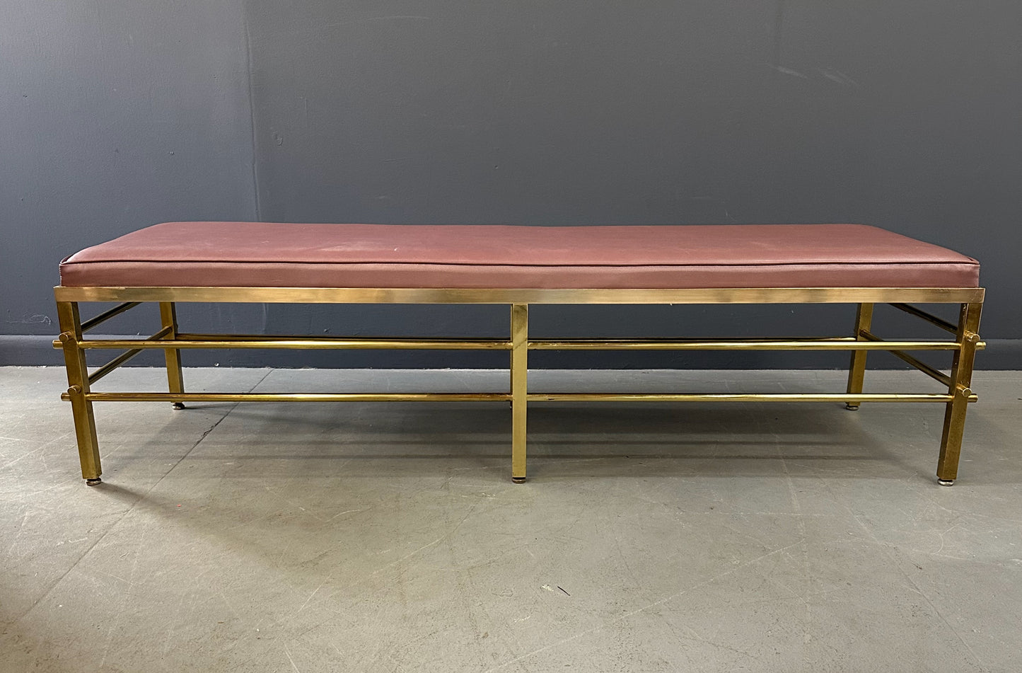 SOLD – 1950s Tommi Parzinger for Parzinger Originals Brass Bench