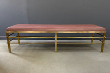 Load image into Gallery viewer, 1950s Tommi Parzinger for Parzinger Originals Brass Bench