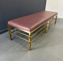 Load image into Gallery viewer, 1950s Tommi Parzinger for Parzinger Originals Brass Bench