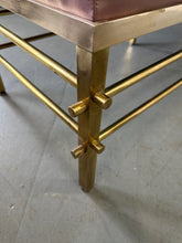 Load image into Gallery viewer, 1950s Tommi Parzinger for Parzinger Originals Brass Bench