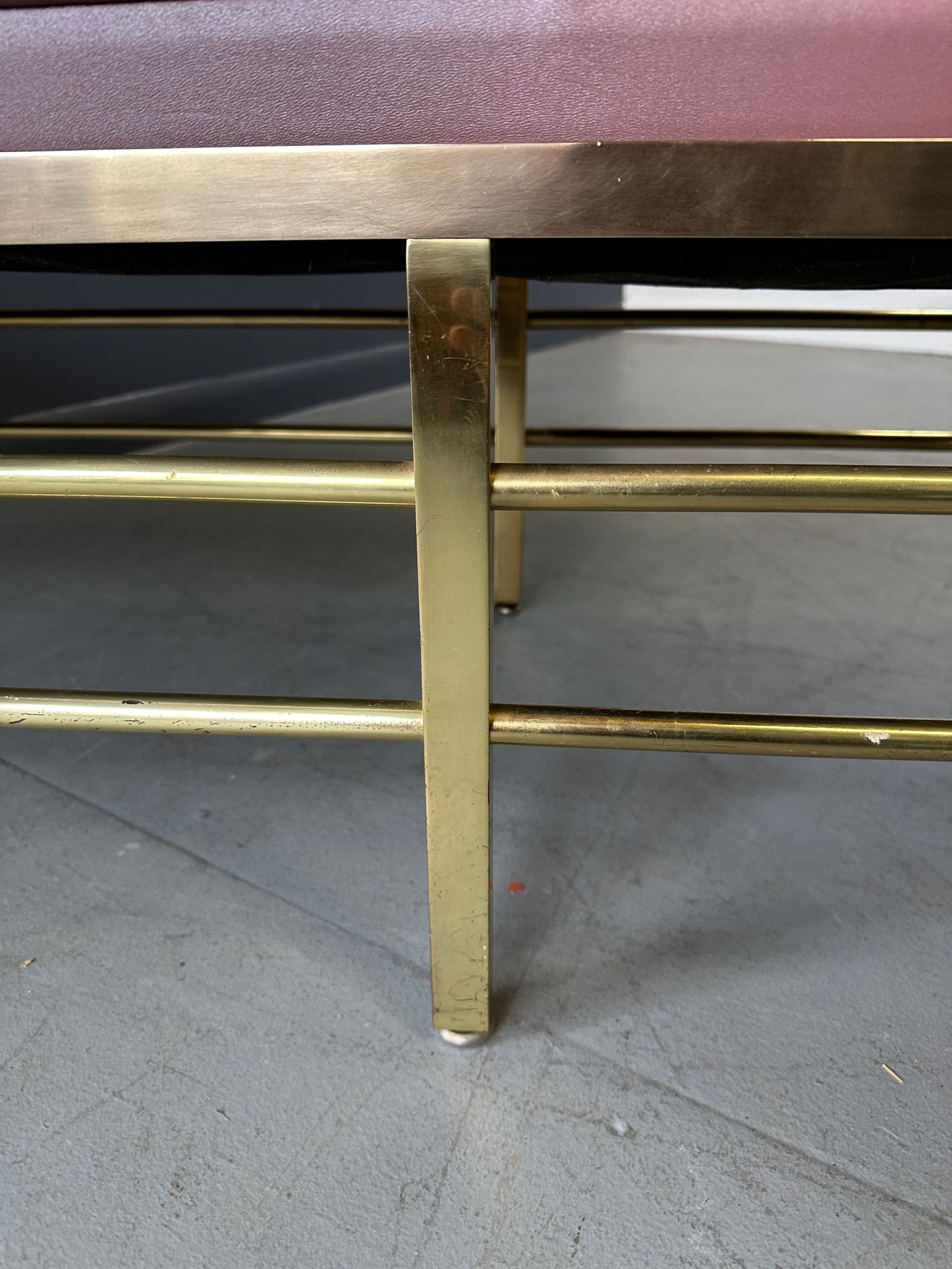 SOLD – 1950s Tommi Parzinger for Parzinger Originals Brass Bench