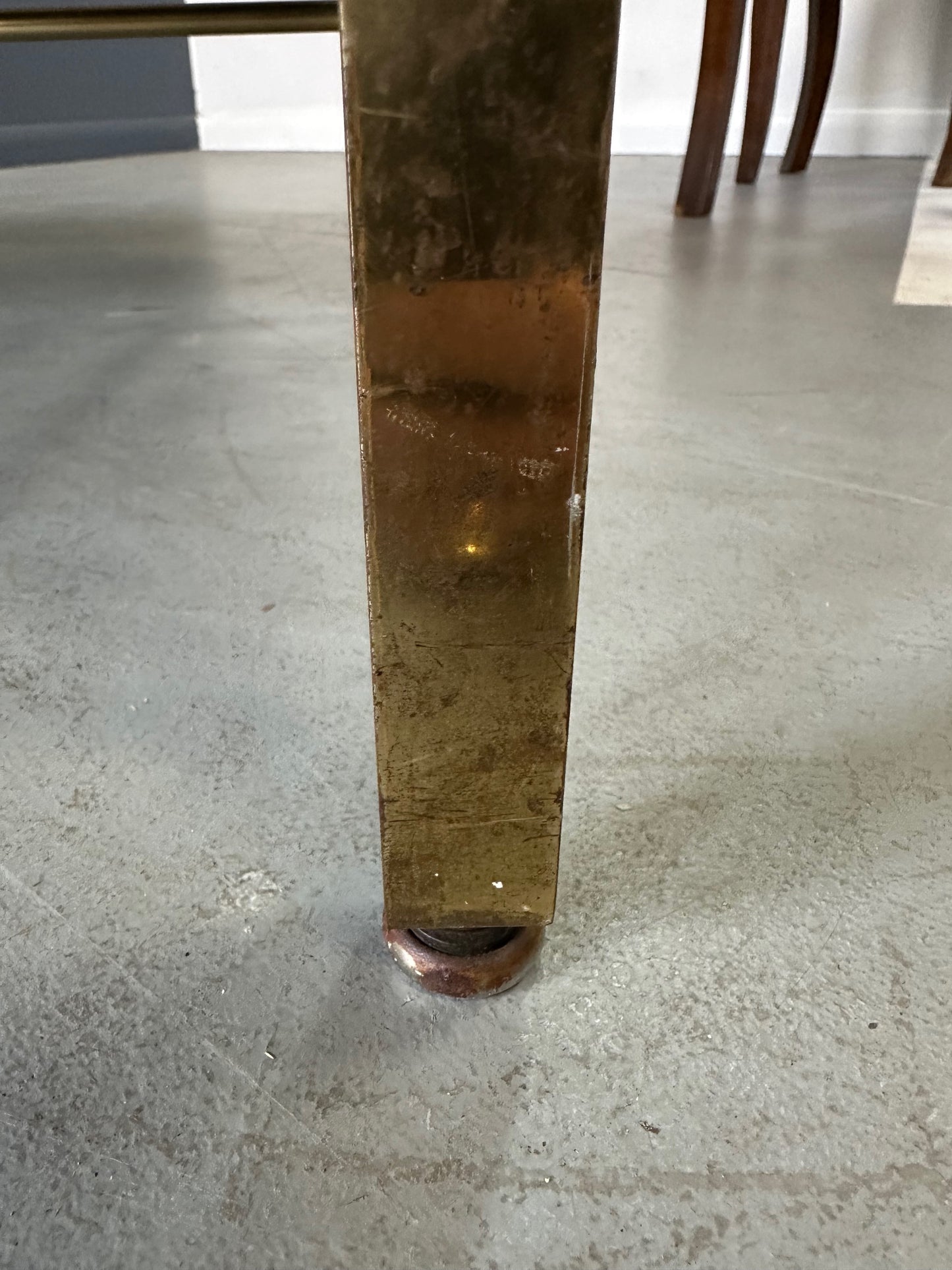 SOLD – 1950s Tommi Parzinger for Parzinger Originals Brass Bench