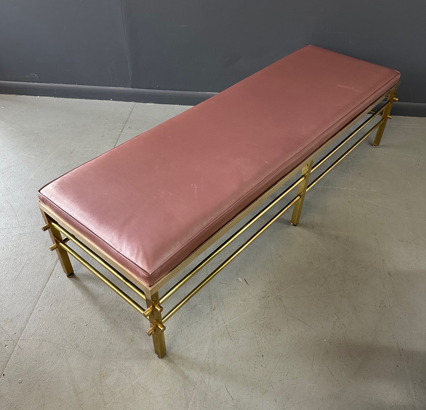 SOLD – 1950s Tommi Parzinger for Parzinger Originals Brass Bench