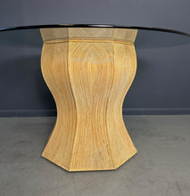 Load image into Gallery viewer, 1980s Pencil Reed and Glass Curvaceous Dining Table Post Modern