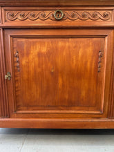 Load image into Gallery viewer, Antique French Directoire Style Marble Top Mahogany Sideboard