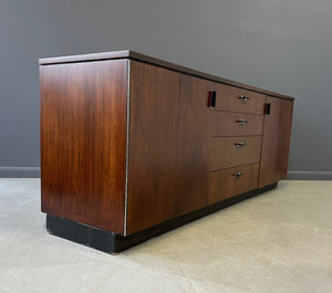 Founders Rosewood Credenza with Drawers and Shelves Mid Century