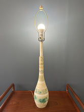 Load image into Gallery viewer, Mid Century Italian Tall Stacked Marble Lamp in Blues and Greens