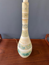 Load image into Gallery viewer, Mid Century Italian Tall Stacked Marble Lamp in Blues and Greens