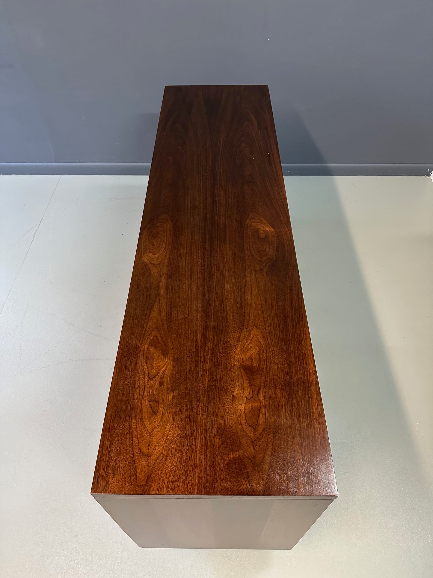 SOLD – 1970s Lane Brutalist Nine Drawer Dresser Mid Century