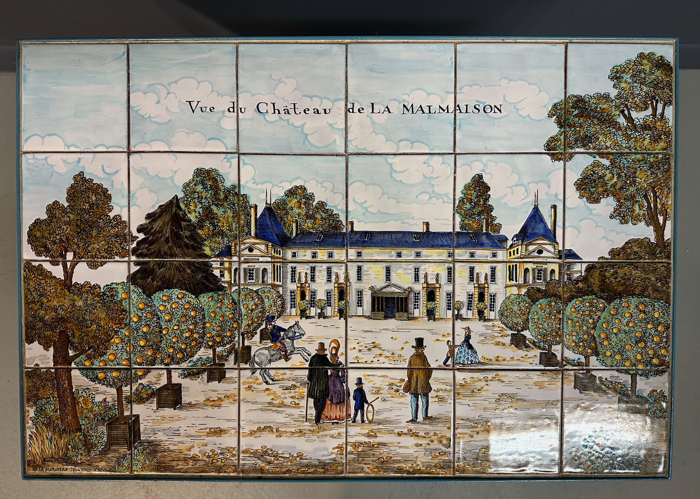 SOLD – Pair of JB de La Morinerie Jullien - Paris Tile Top Iron Tables