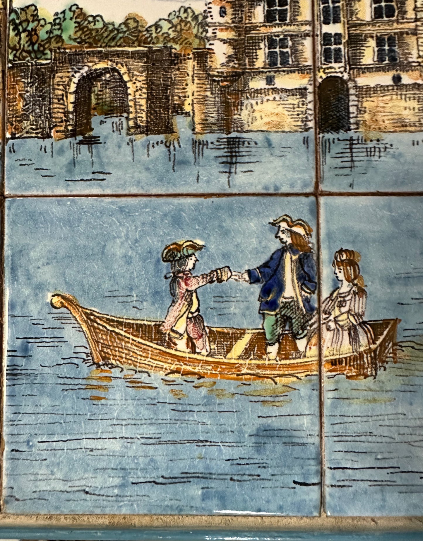 SOLD – Pair of JB de La Morinerie Jullien - Paris Tile Top Iron Tables