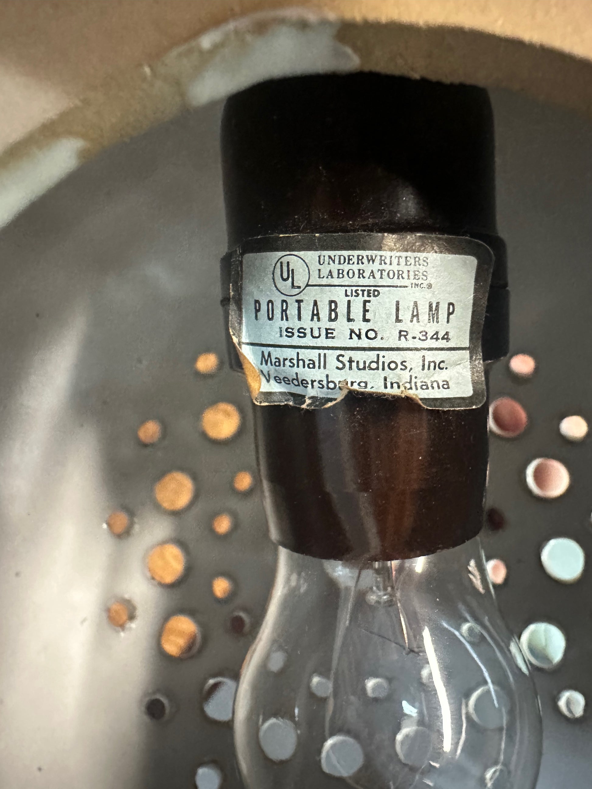 Marshall Studios Ceramic Table Lamp by Jane and Gordon Martz Mid Century