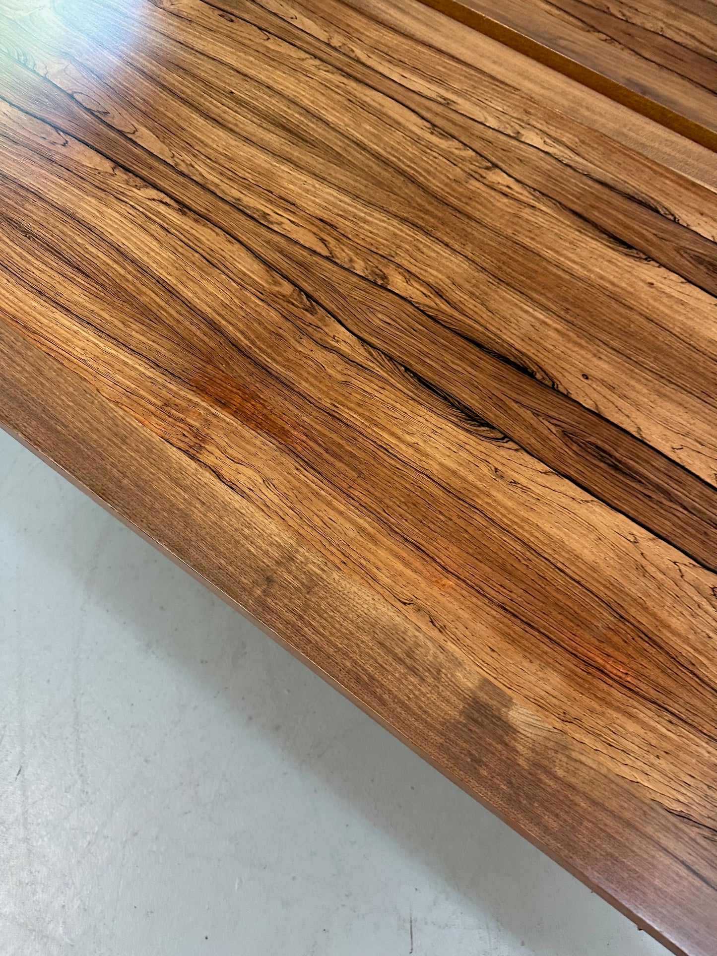 Pair of Mid-Century Neoclassical Style Tables with Rosewood Tops and Fluted Legs