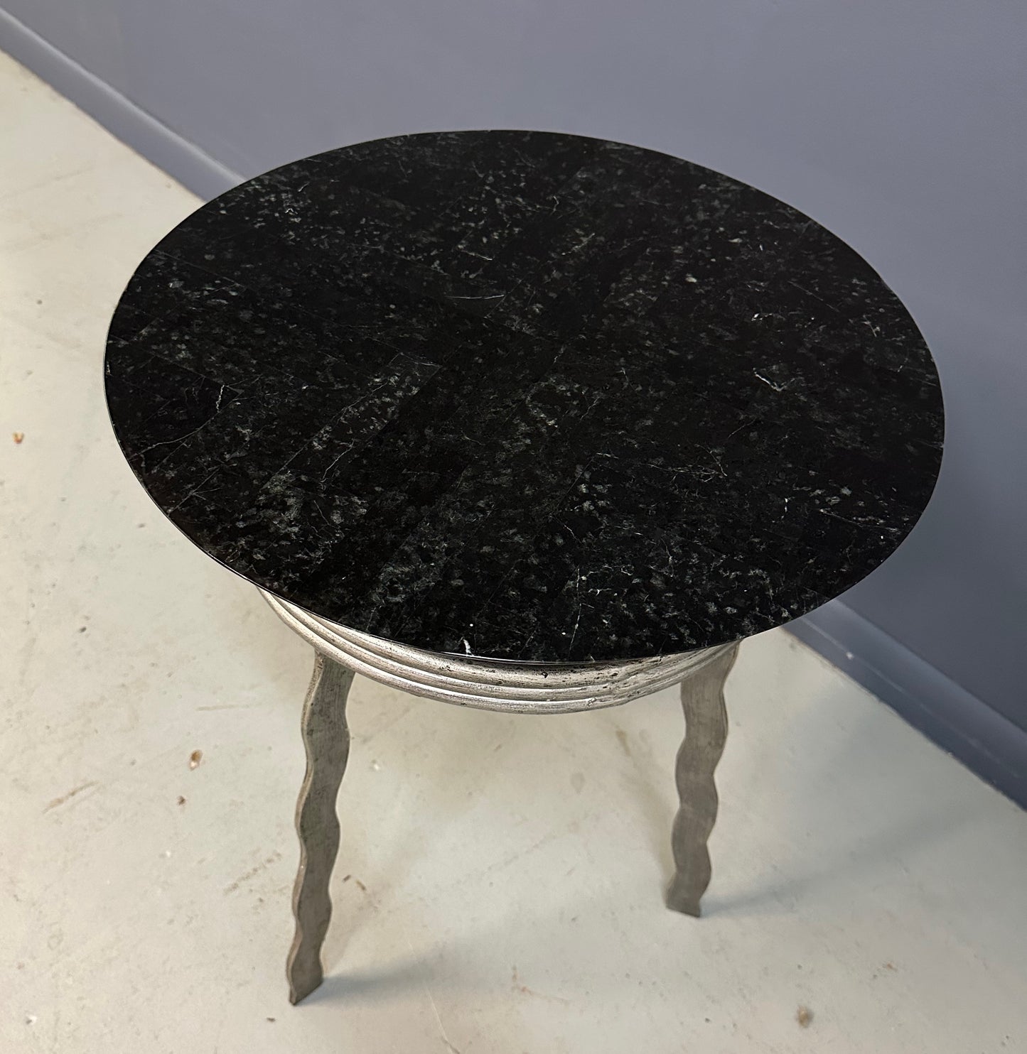 Will Stone Style Postmodern Marble Side Table