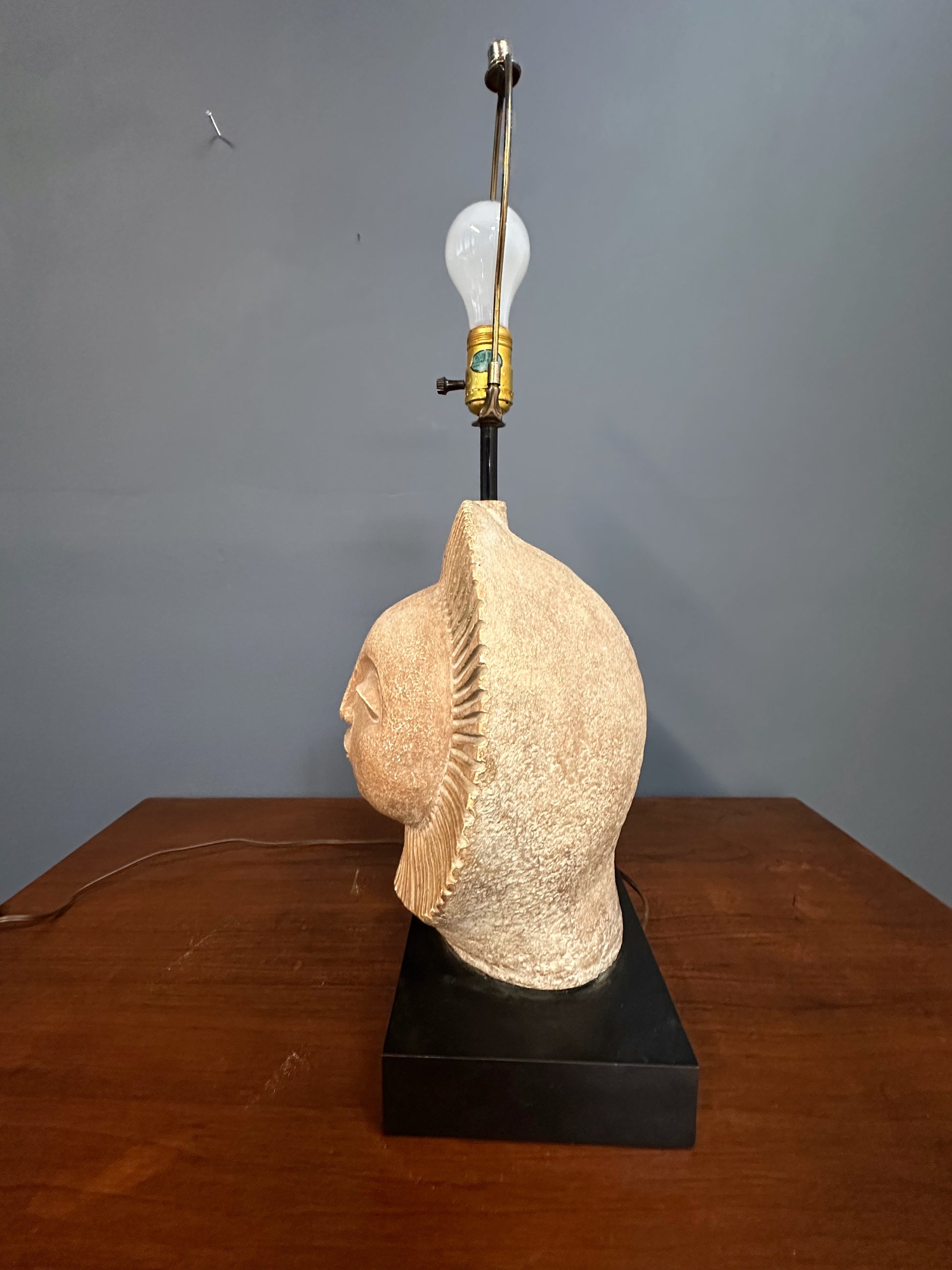 Mid-Century Modern Sun Face Table Lamp by Paul Bellardo by Austin Products Inc.