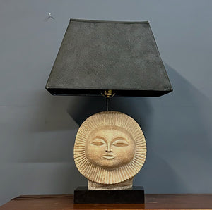 Mid-Century Modern Sun Face Table Lamp by Paul Bellardo by Austin Products Inc.