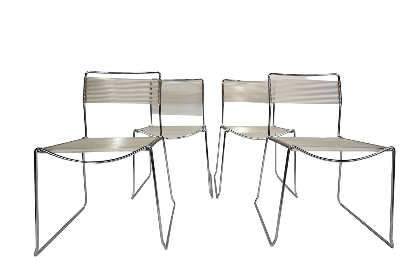 SOLD – Set of Four Spaghetti Chairs by Giandomenico Belotti for Alias, 1980s