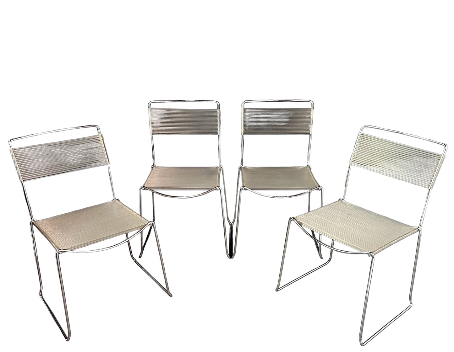 SOLD – Set of Four Spaghetti Chairs by Giandomenico Belotti for Alias, 1980s