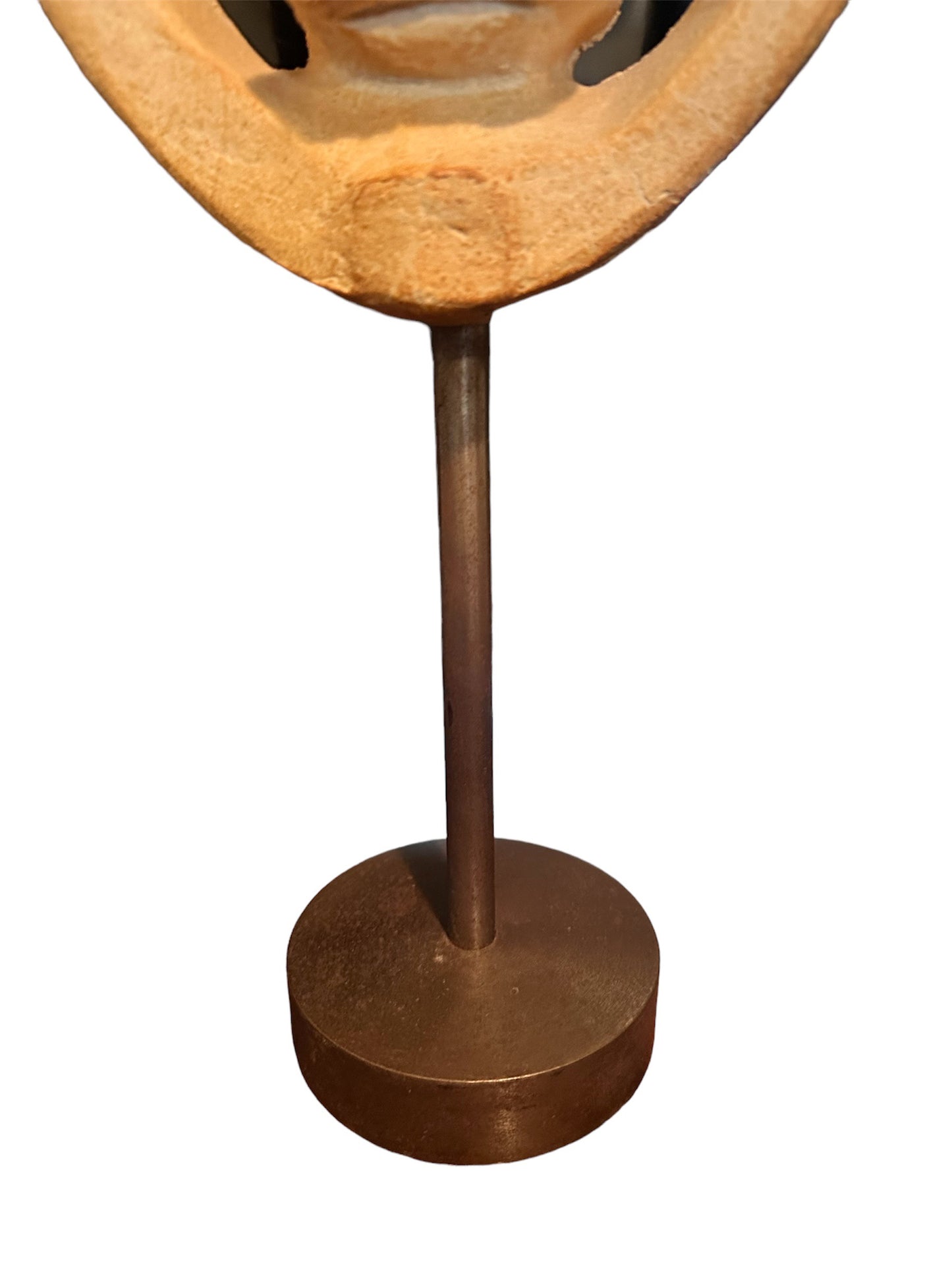 SOLD – David Gill Bennington Pottery Surreal Mirror on Stand Mid Century