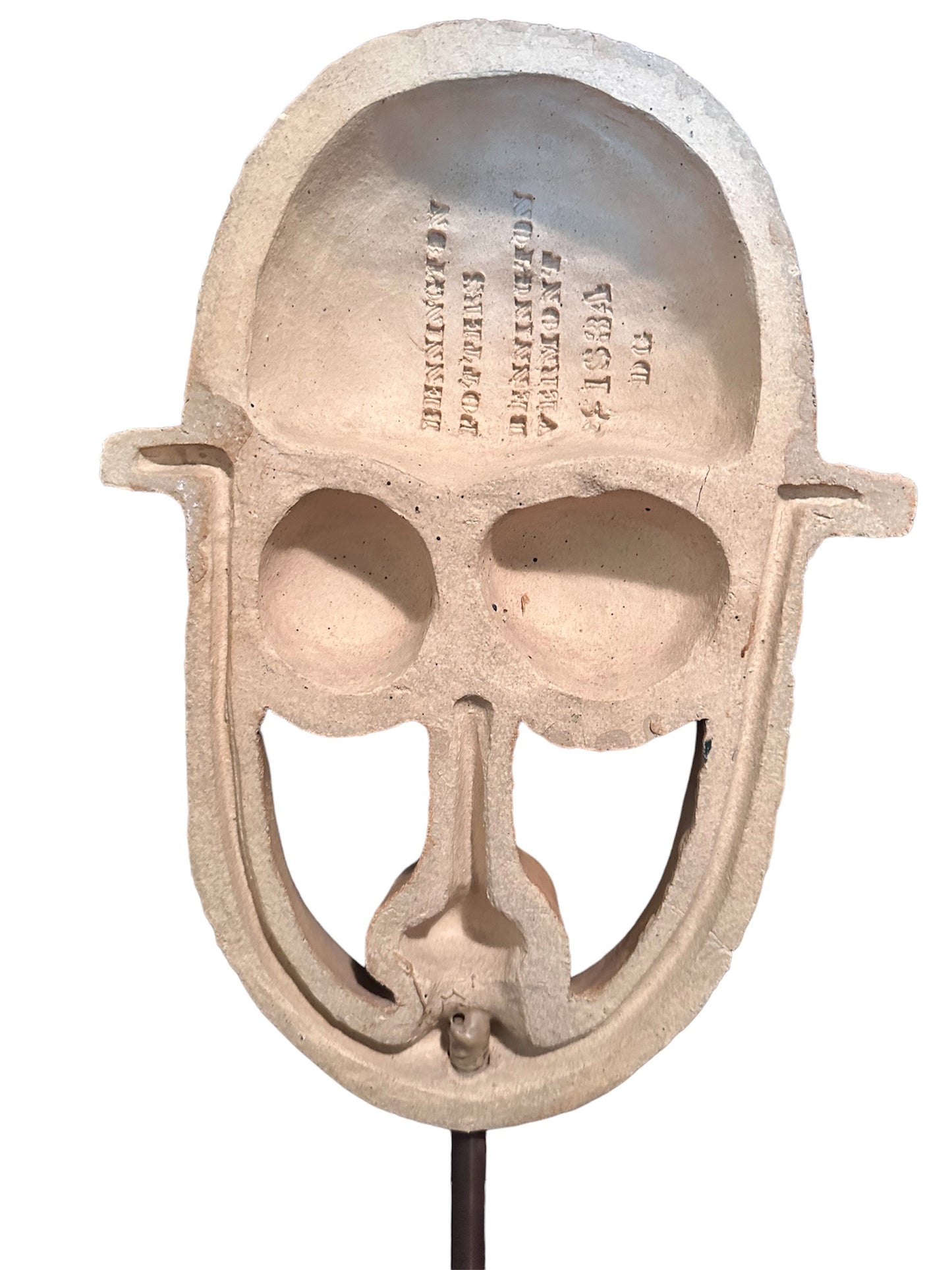 SOLD – David Gill Bennington Pottery Surreal Mirror on Stand Mid Century