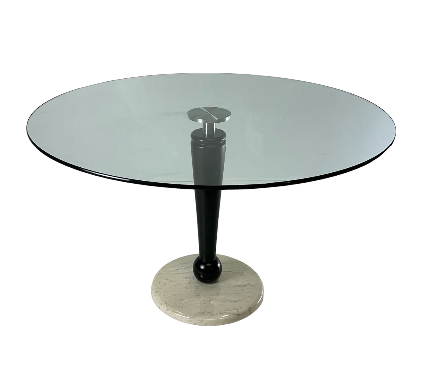 SOLD – 1990s Post Modern Center Hall or Breakfast Room Table by Kaiser Newman