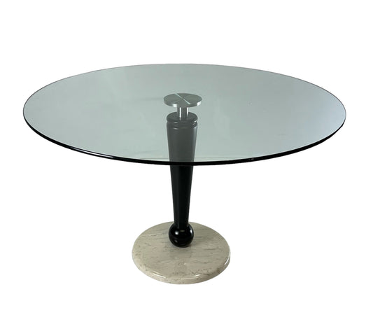 SOLD – 1990s Post Modern Center Hall or Breakfast Room Table by Kaiser Newman