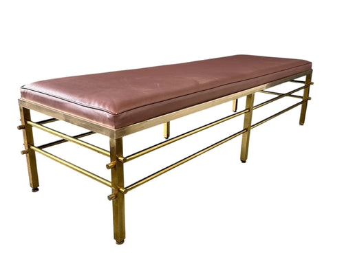 1950s Tommi Parzinger for Parzinger Originals Brass Bench