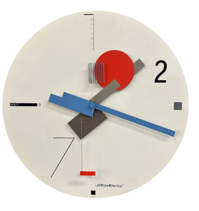 Post Modern Art Time Wall Clock designed by Nicolai Canetti, 1984