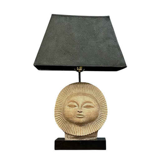 Mid-Century Modern Sun Face Table Lamp by Paul Bellardo by Austin Products Inc.