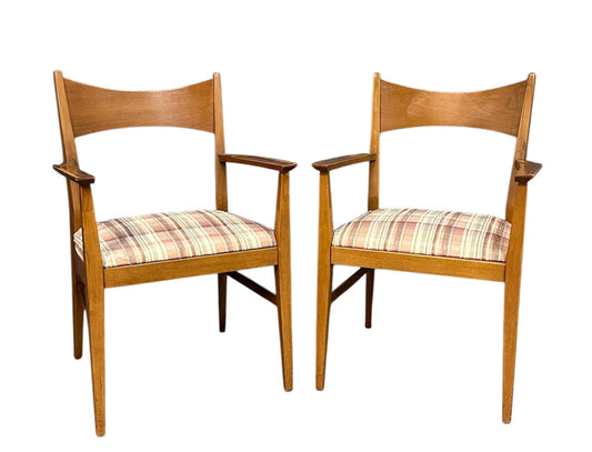 Pair of Paul Mccobb Dining Room Armchairs for Calvin Mid Century