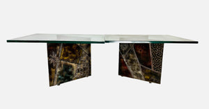 1967 Signed Paul Evans Exceedingly Rare Side Tables or Coffee Table